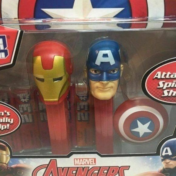 PEZ MARVEL AVENGERS IRON MAN CAP AMERICA collect‎ - Picture 4 of 10